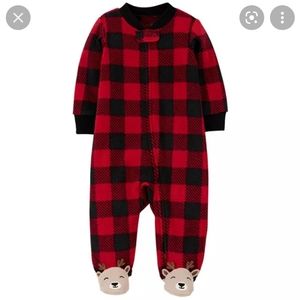 Baby fleece footie set. New 0-3 months